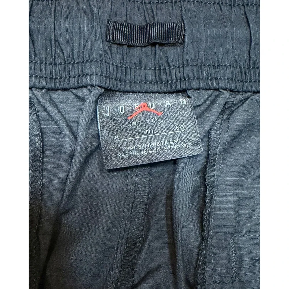Nike Air Jordan Flight Heritage Cargo Pants Mens Black Hemp (DC7450-010) Sz Xl